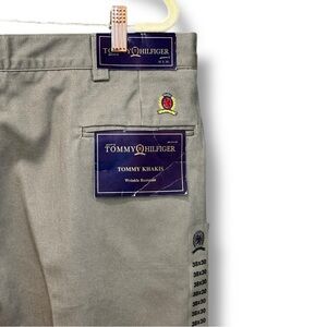 Vintage Tommy Hilfiger Khaki Pants Mens 38x30 Khakis Wrinkle Resistant Pleated
